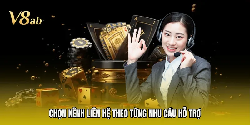 Chọn kênh liên hệ theo từng nhu cầu hỗ trợ